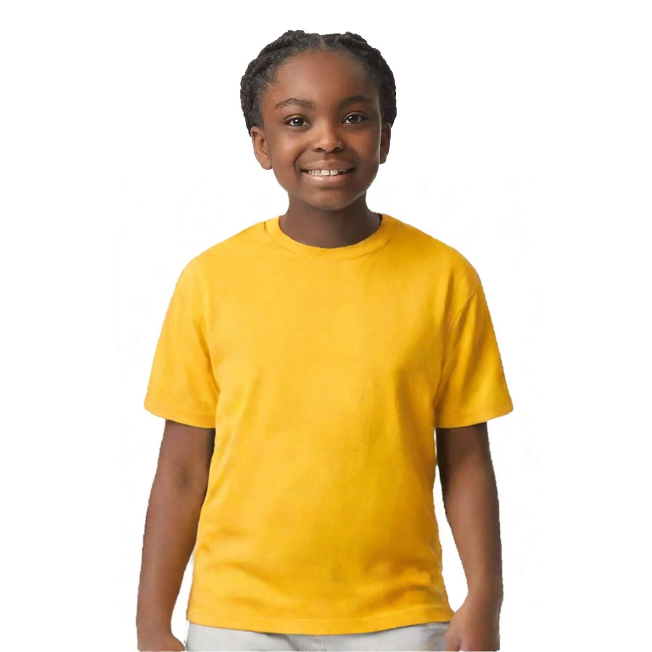 Gildan® Ultra Cotton Classic Fit Youth Crewneck Short Sleeve T-Shirt For Kids Everyday Wear